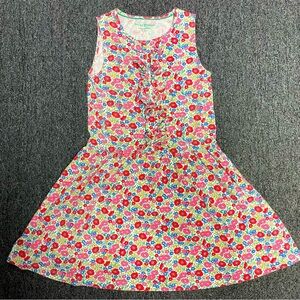Mini Boden Floral Ruffle Sleeveless Dress Size 9-10 Years